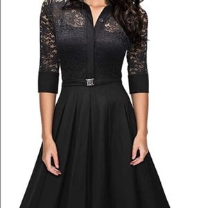 Missmay Women’s Vintage Lace 1950’s Style Dress